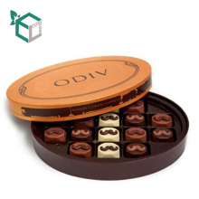 Logo de haute qualité personnalisé pantone impression ronde papier boîte de chocolat